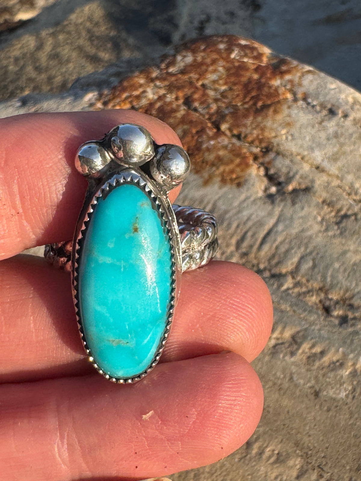 Kingman turquoise ring