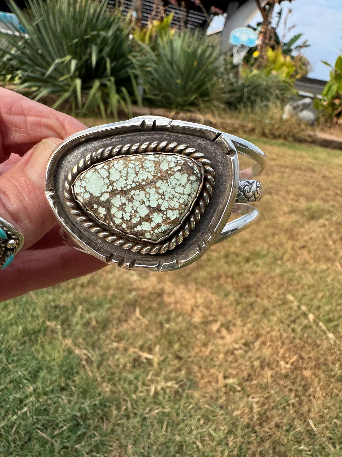 Natural Blue Moon turquoise cuff
