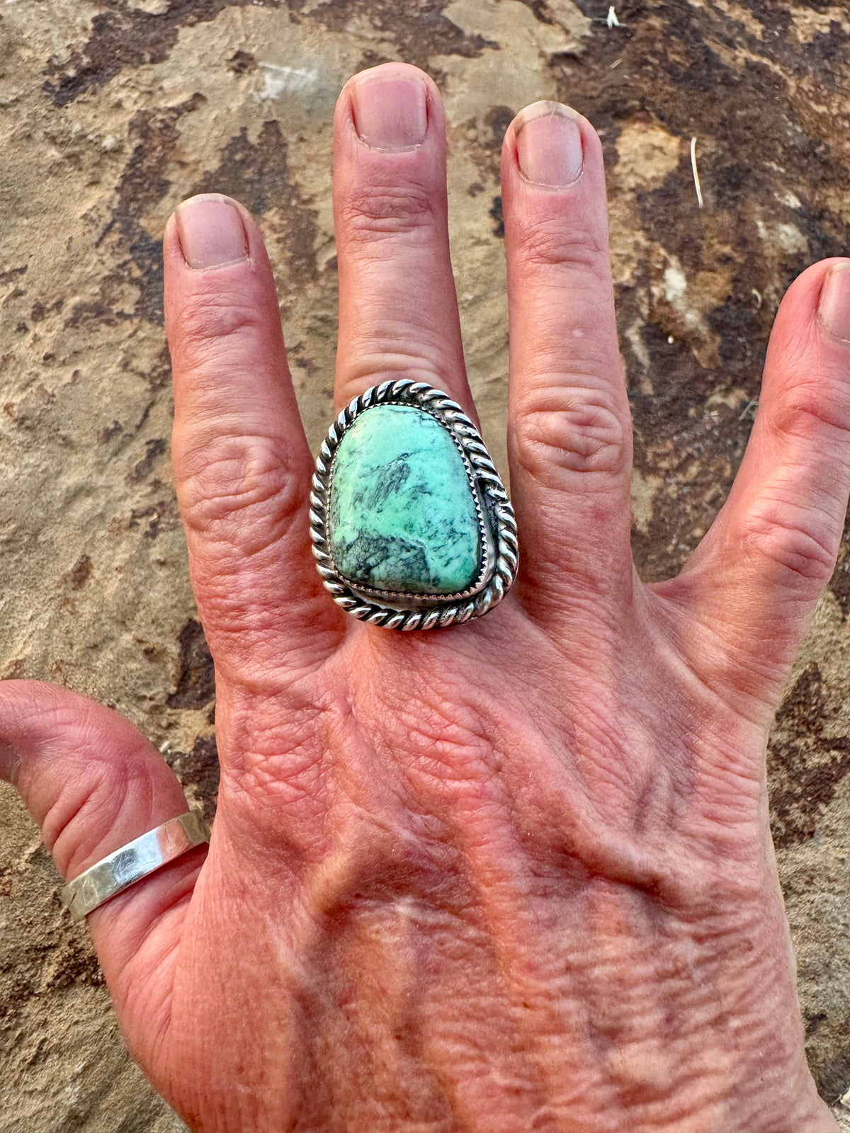 Broken Arrow Variscite Ring