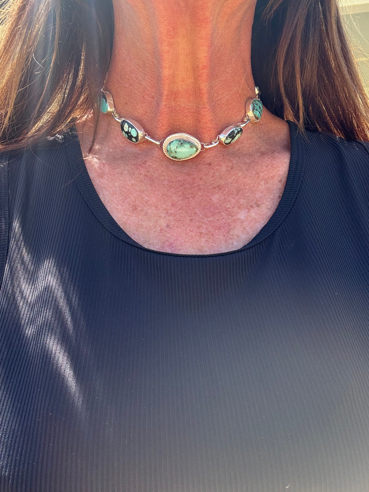 Hubei Turquoise Choker Necklace
