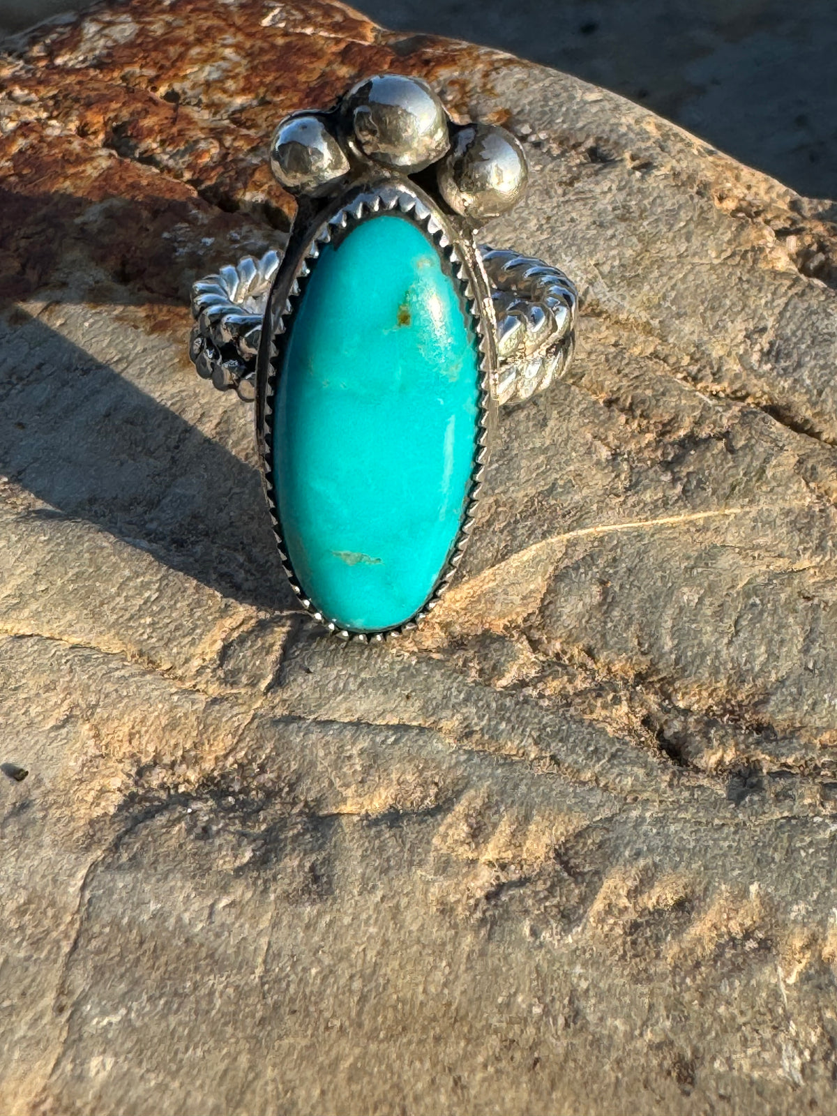 Kingman turquoise ring