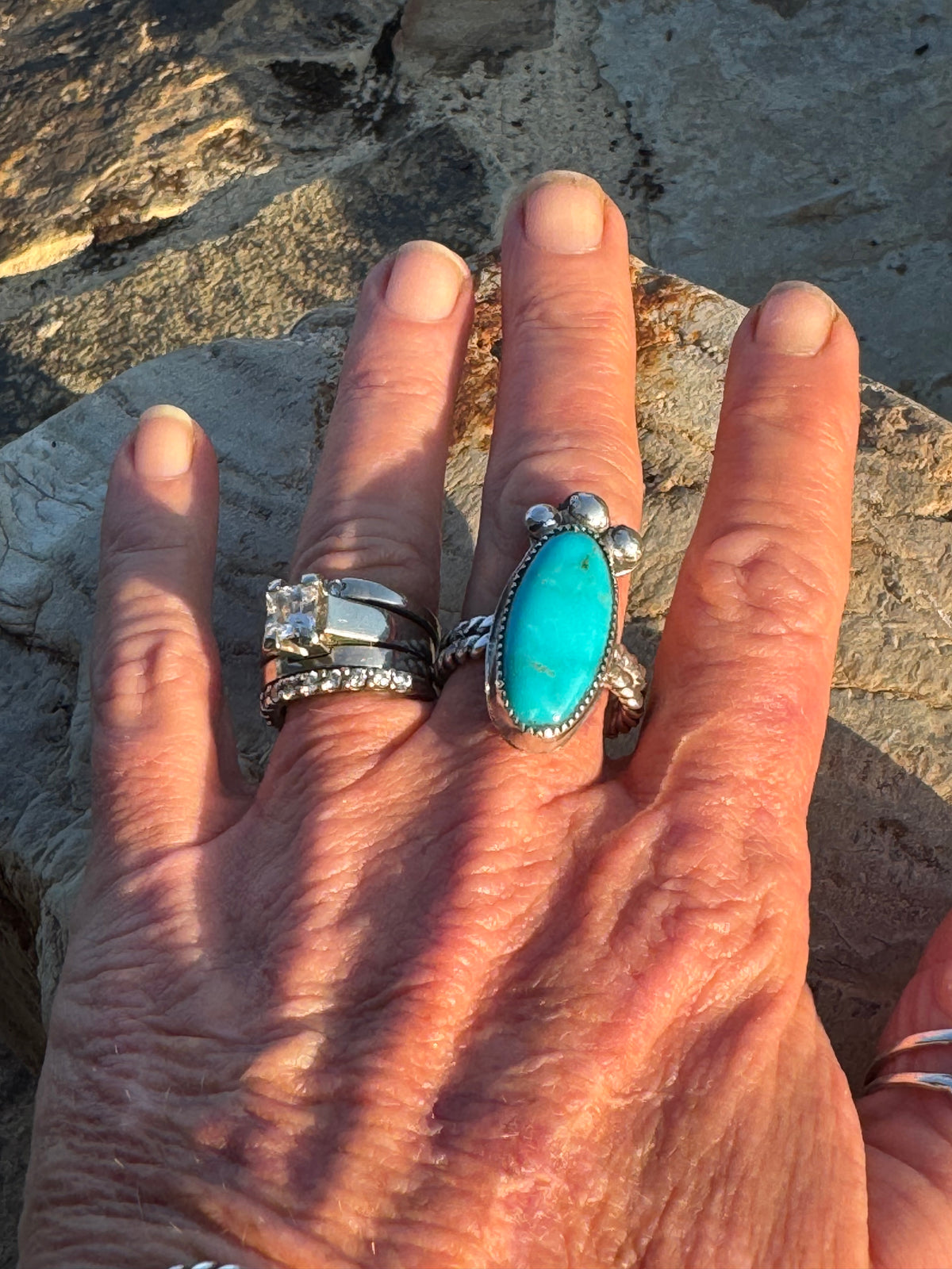 Kingman turquoise ring