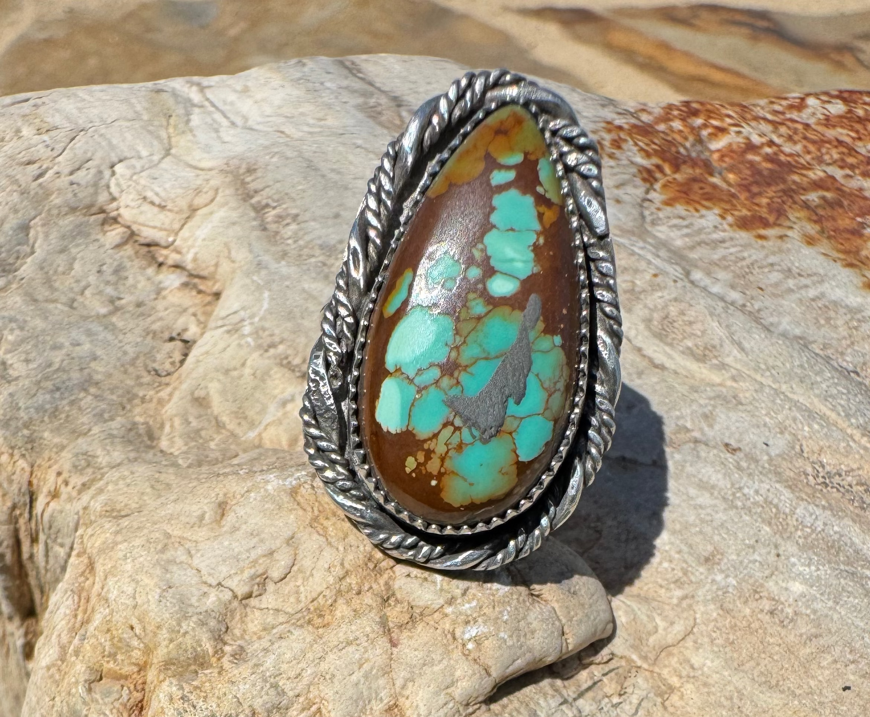 Thunderbird Turquoise adj ring